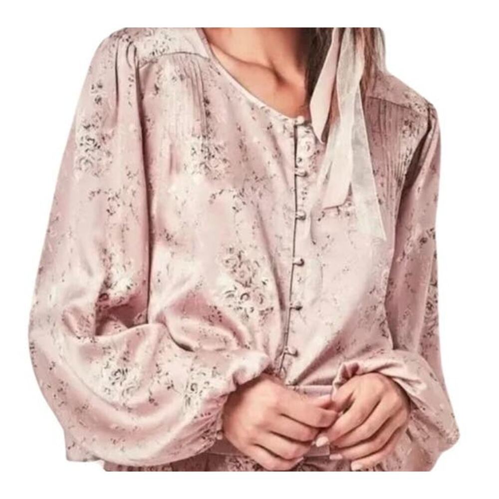 LoveShackFancy Talia pink top